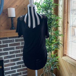 FYLO Beaded Shoulder GORGEOUS Top